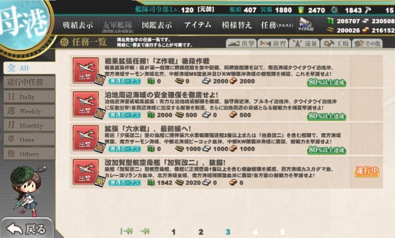 改加賀型航空母艦「加賀改二」、抜錨！